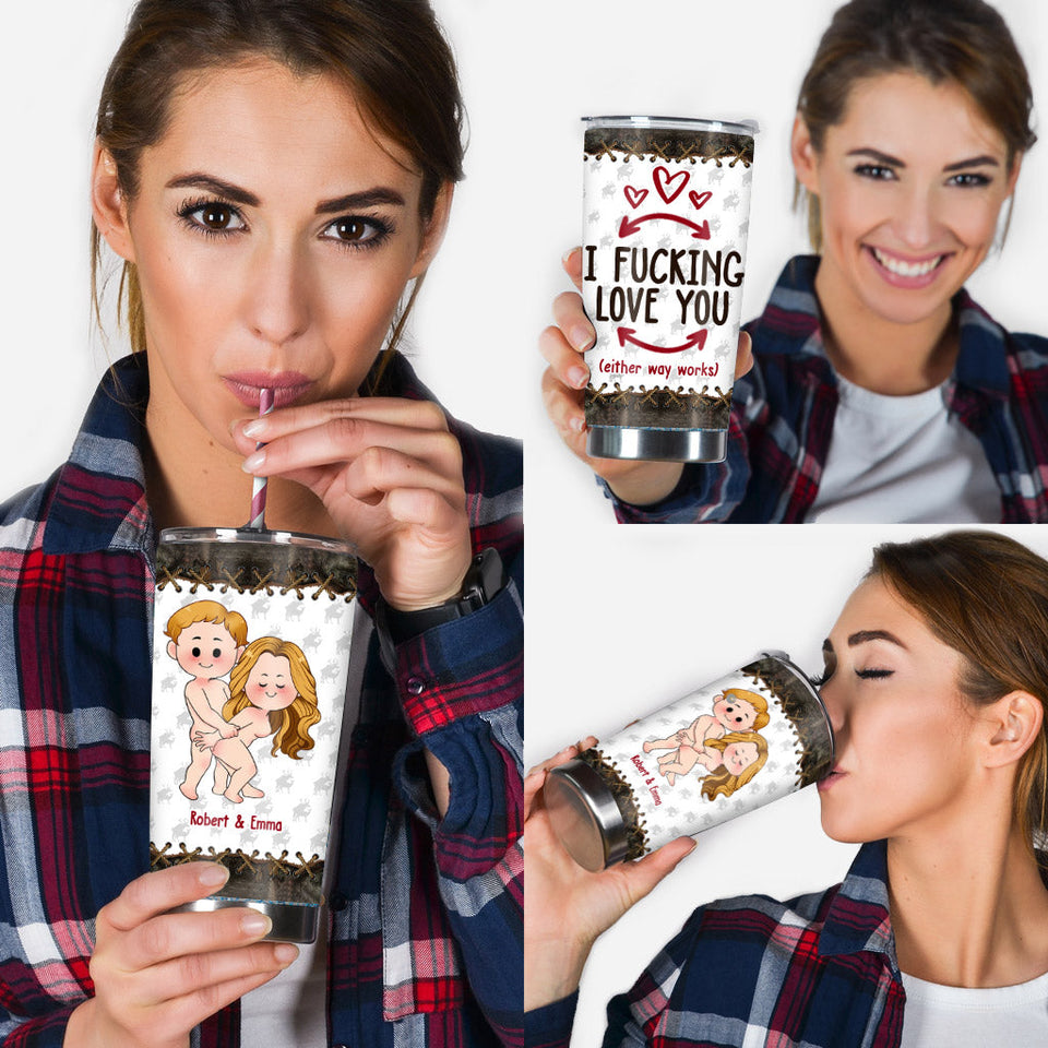 I Love You - Personalized Hunting Tumbler