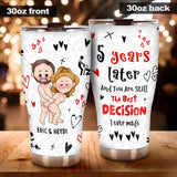 The Best Decision - Personalized Couple Tumbler