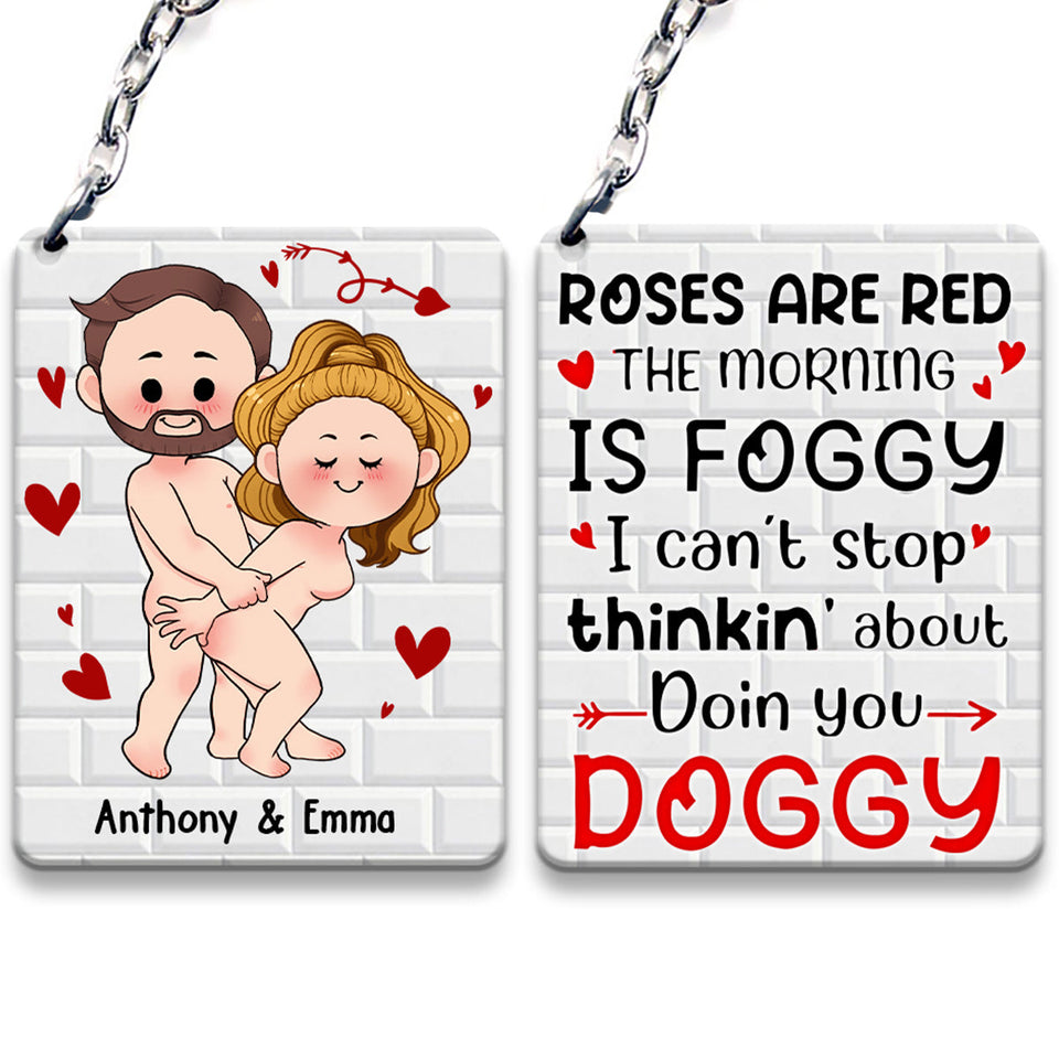I Just Want You To Be Happy - Couple gift for husband, wife, boyfriend, girlfriend - Personalized Keychain