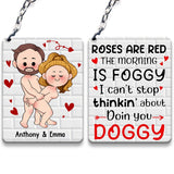 I Just Want You To Be Happy - Couple gift for husband, wife, boyfriend, girlfriend - Personalized Keychain