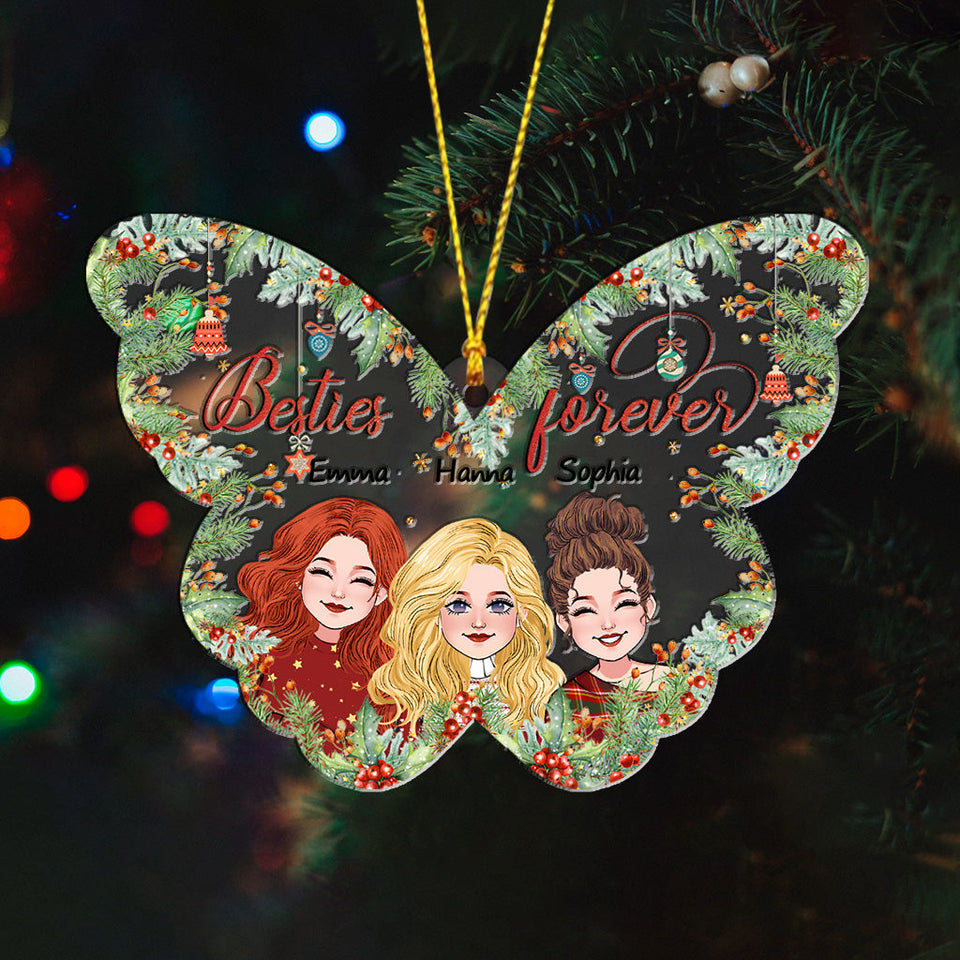 Besties Forever - Personalized Bestie Ornament
