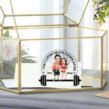 They Lifted Heavily Ever After - Personalized Fitness Decal Full