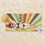 Always On Vacay - Sea Lover gift for friend, sister, girlfriend, wife, mom - Personalized Beach Towel