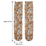 Customizable Printed Face Socks - Personalized Dog Socks