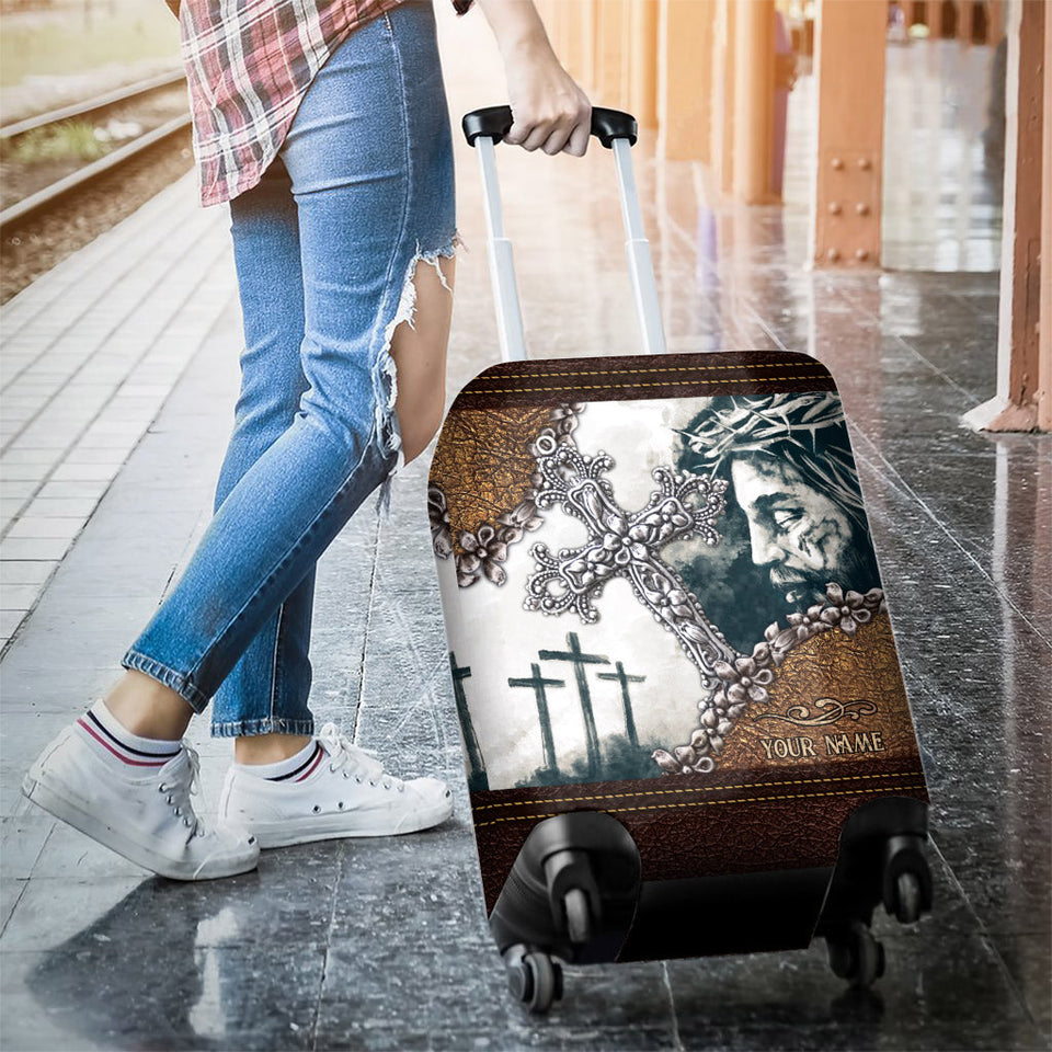 Have Faith - Personalized Christian Luggage Cover