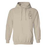 Custom Line Art - Personalized grandson Embroidered Hoodie