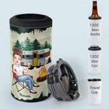 I Tried To Be A Good Girl - Personalized Camping Can Cooler