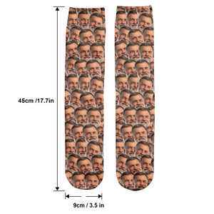 Customizable Printed Face - Personalized Uncle Socks