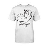 Horse And Dog - Personalized Horse T-shirt And Hoodie