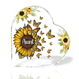Beautiful Sunflower My Greatest Blessings - Gift for grandma, mom, aunt - Personalized Custom Shaped Acrylic Plaque