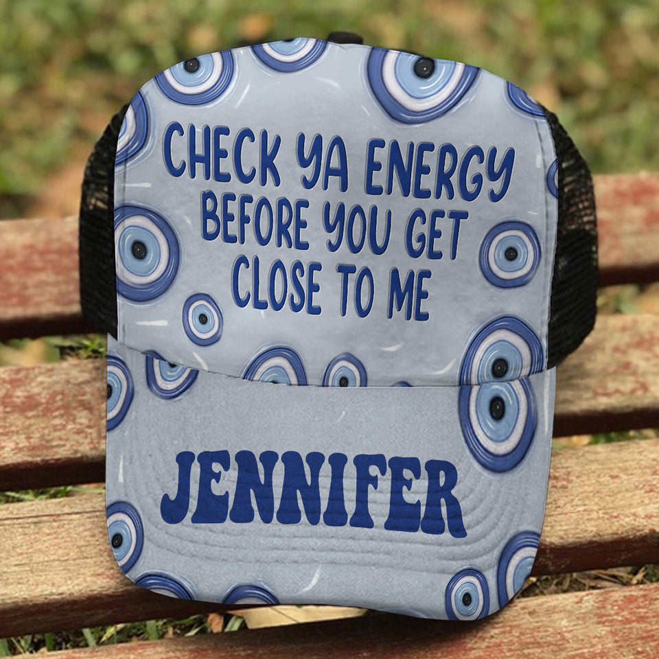 Check Ya Energy - Personalized Witch Trucker Hat