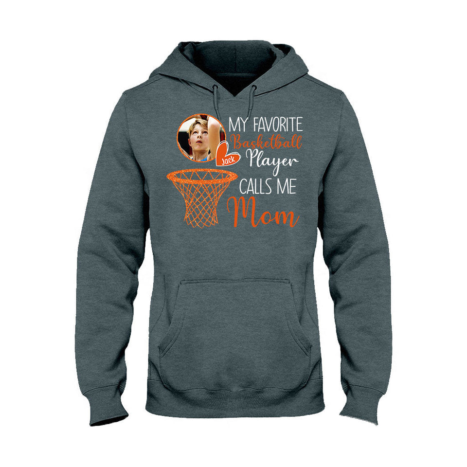 My Basketball Player Calls Me Mom Grandma - Personalized Basketball T-shirt And Hoodie