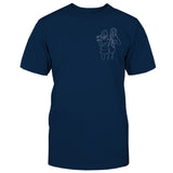 Custom Line Art - Personalized Daughter Embroidered T-shirt