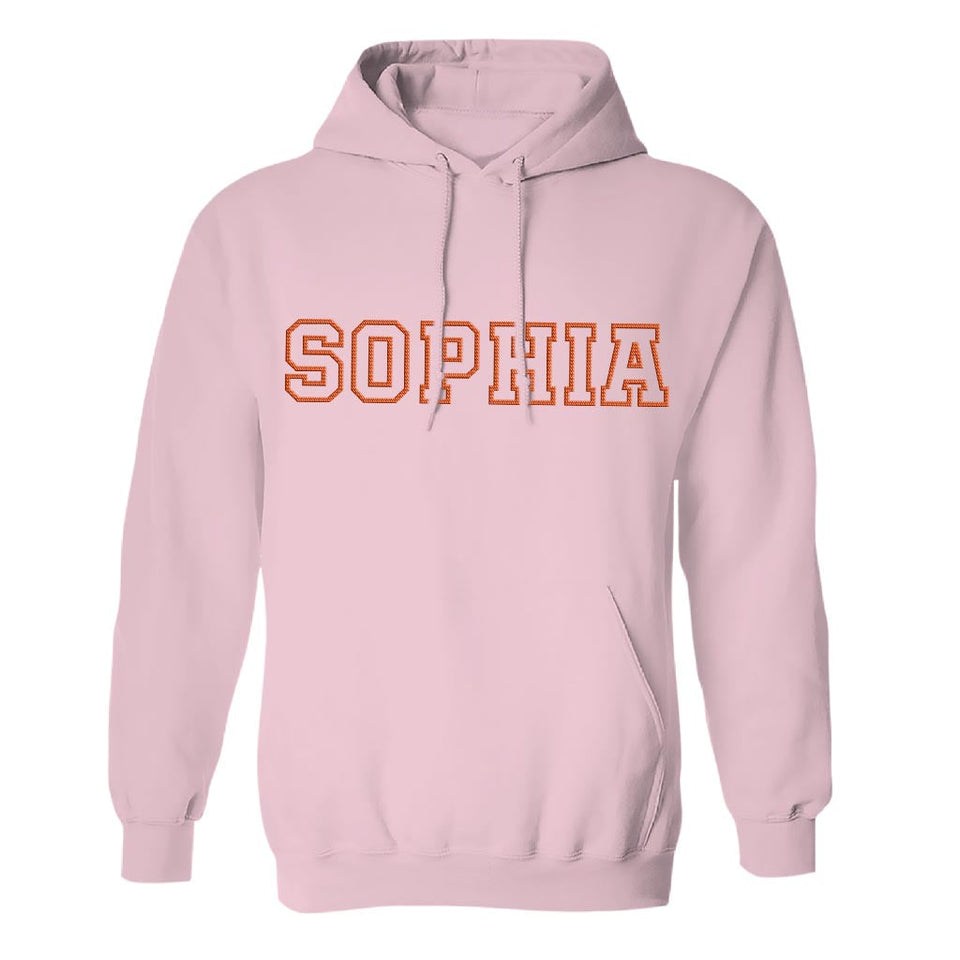 Custom Name - Personalized Aunt Embroidered Hoodie