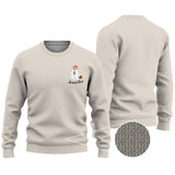 Little Ghost Ice Coffee - Personalized Halloween Ugly Sweater