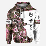 His Buck Her Doe - Personalized Hunting All Over Shirt