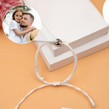 Photo Inserted Father Bracelet - Personalized Father Projection Bracelet