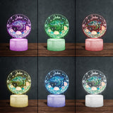 Love Turtle - Personalized Turtle Shaped Plaque Light Base