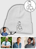 Custom Photo - Personalized Son Embroidered Beanie