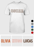 Custom Name - Personalized Kid Embroidered T-shirt