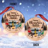 Happy Camper - Camping gift for husband, wife, boyfriend, boyfriend - Personalized Ornament