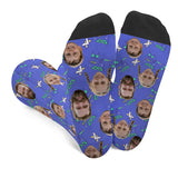 Custom Face Party Pattern - Personalized Father Socks