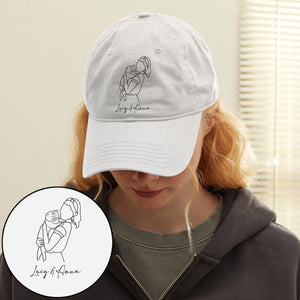 Custom Photo - Personalized Cat Embroidered Classic Cap
