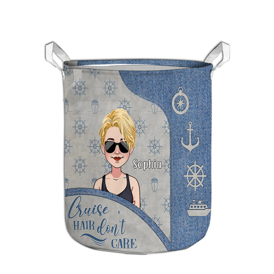 Cruise Hair Don't Care - Personalized Cruising Storage Basket