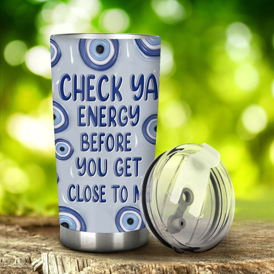 Check Ya Energy - Personalized Witch Tumbler