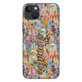 Floral Skeleton - Personalized Skull Phone Case