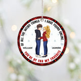 You Are My Favorite - Personalized Couple Ornament