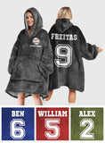 Sport Lovers Go Team - Personalized Baseball Blanket Hoodie