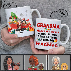 Grandma Make The World Warmer - Personalized Grandma Mug