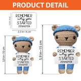 Remember Why You Started - Personalized Nurse Hand Knitted Figurine