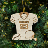 Love Football - Personalized Football Ornament