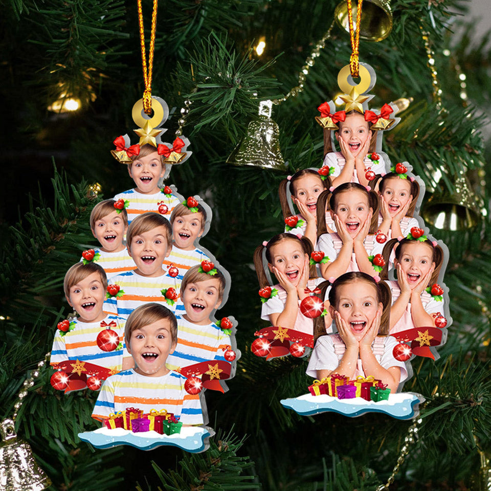 Christmas Tree Photo - Gift for grandma - Personalized Ornament