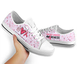 Peace Love Cure Breast Cancer Awareness Low Top Shoes 0622