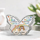 Dogs Cats Lovers - Personalized Dog Custom Shaped Acrylic Plaque