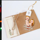 I Love You - Personalized Couple Shaped Led Acrylic Ornament