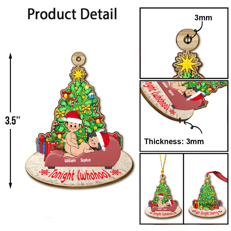 Tonight - Personalized Couple Ornament
