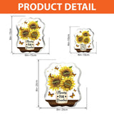Flowers For Mom - Gift for mom, grandma - Personalized Custom Shaped Acrylic Plaque