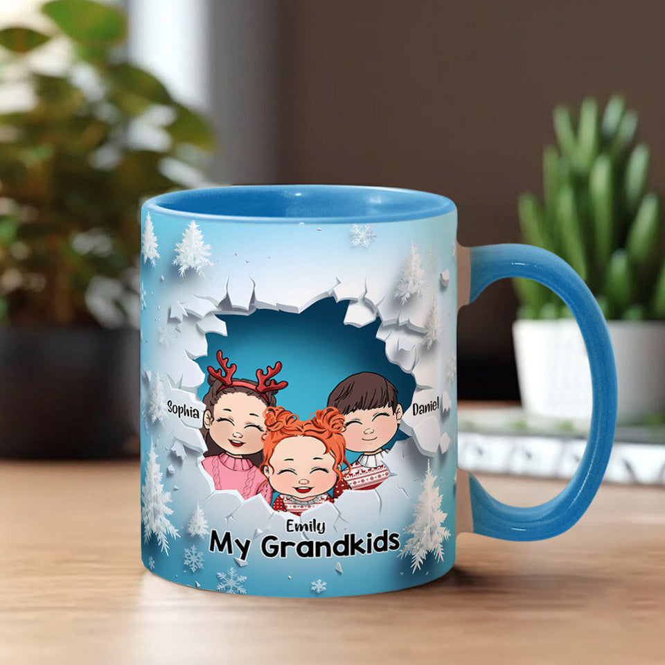 My Grandkids - Personalized Grandma Accent Mug