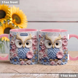 Beautiful Owl - Owl gift for boyfriend, girlfriend - Personalized Accent Mug