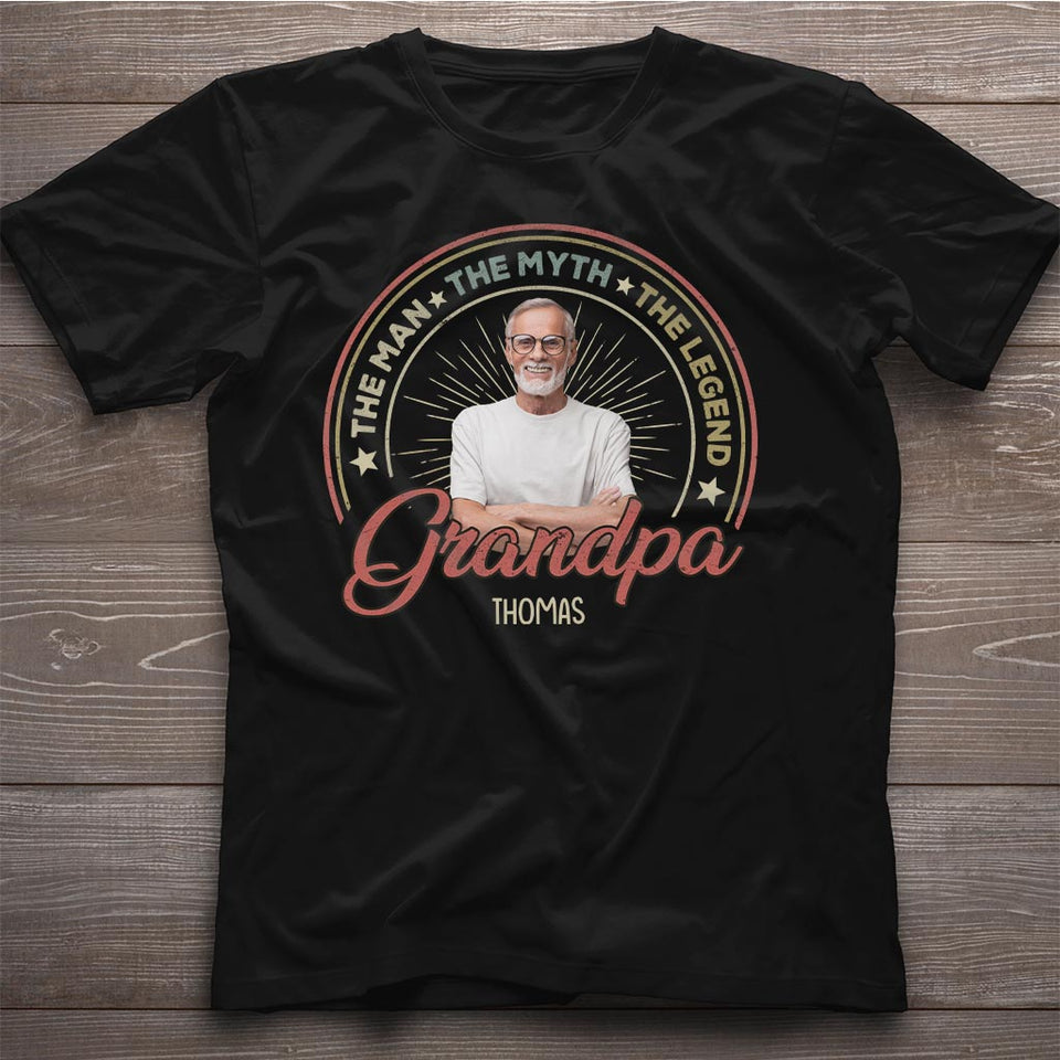 The Man The Myth The Legend - Gift for dad, grandpa - Personalized T-shirt And Hoodie