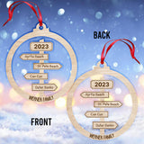 Favorite Adventure - Personalized Travelling Ornament