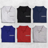 Custom Name - Personalized Grandpa Embroidered Polo Shirt