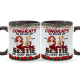 Lucky Bastard Besties - Personalized Bestie Accent Mug