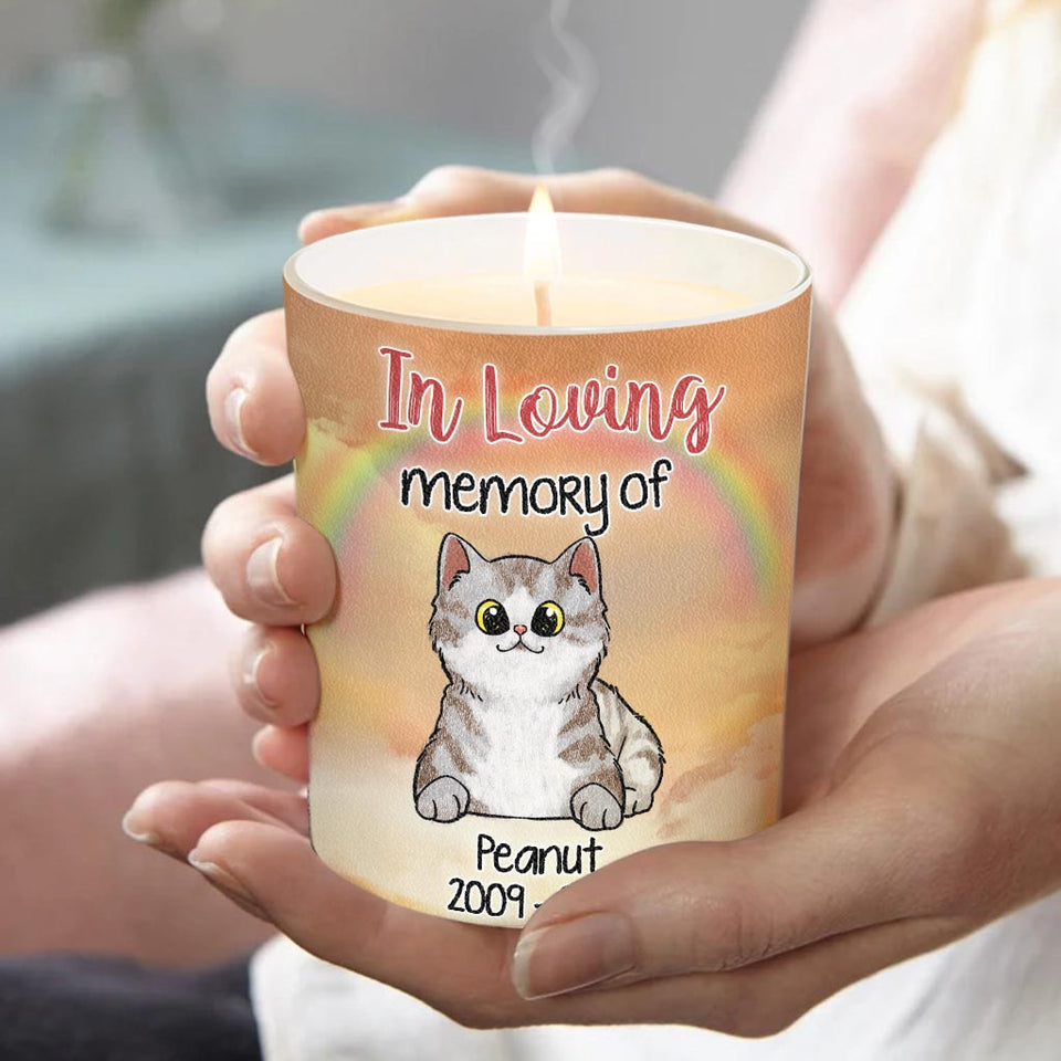 Your Light Shine In Our Hearts - Personalized Dog Candle With Wooden Lid