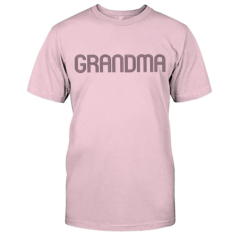 Custom Name - Personalized Grandma Embroidered T-shirt