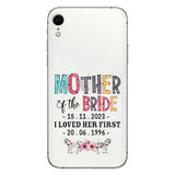 Mother Of The Bride - Personalized Mother Clear Phone Case